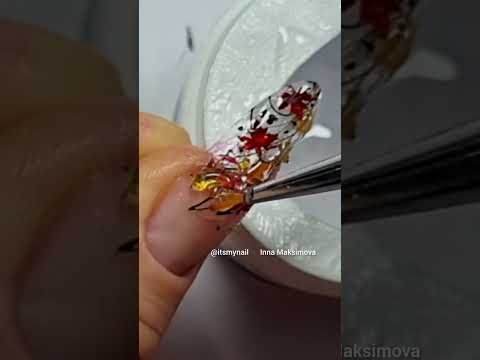 Видео: ОСЕННИЕ листья #дизайнногтей #осень #осеннийманикюр