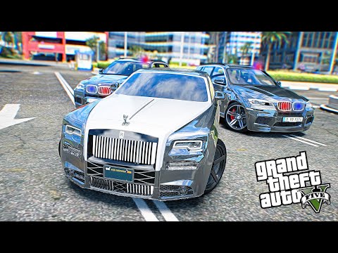 Видео: ОТ НИХ НЕ УЙТИ... ПОЛИЦЕЙСКАЯ ПОГОНЯ В ГТА 5 ЗА Rolls-Royce Ghost