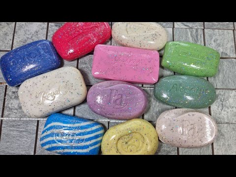 Видео: ASMR Soap/ cutting paint soap/ резка крашенного мыла| 4k