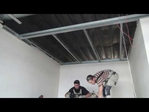 Видео: Перекрытие из ЛСТК. Когда нет основания для гипсокартона.