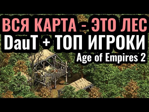 Видео: ВСЯ КАРТА - ЭТО ЛЕС с Даутом и ТОП игроками в Age of Empires 2