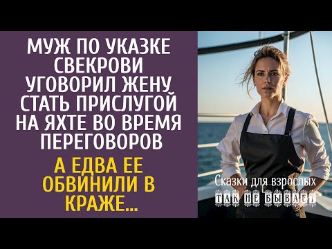 Видео: Бизнесмен уговорил жену стать прислугой на яхте во время переговоров… А едва её обвинили в краже