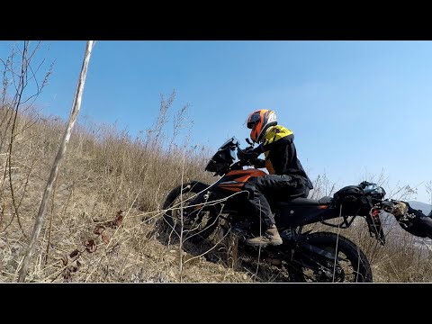 Видео: Первые покатушки сезона на Honda CRF250M и KTM390 Adventure