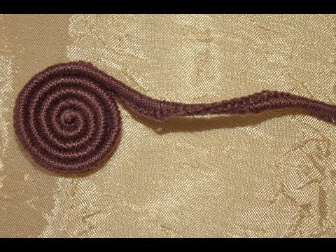 Видео: Завиток улитка для коричневого платья.