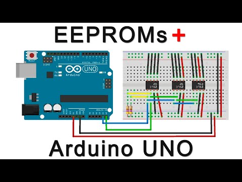 Видео: Подключение нескольких модулей EEPROM к Ардуино. Чтение и запись картинок в разные модули EEPROM