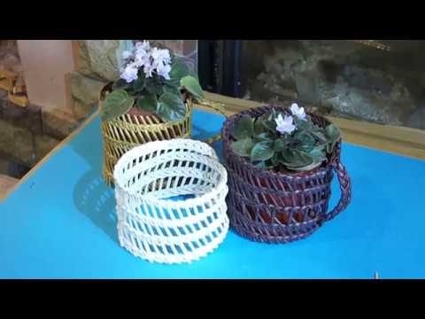 Видео: ♻  Второй (классический) вариант плетения в технике "буркина фасо" ♻