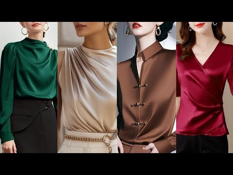 Видео: Шелковая мода КРАСИВЫЕ БЛУЗКИ 100” Идеи красивых блузок на каждый день МОДЕЛИ 24/25