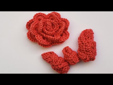 Видео: Мастер класс Как связать красивую розочку крючком / вяжем бутон. How to crochet a beautiful rose.