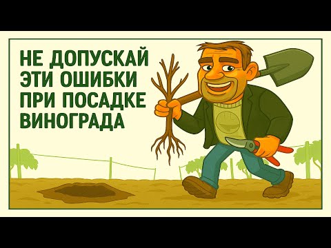 Видео: 🍇 Посадка саженца винограда на постоянное место. Как высаживать короткие и длинные саженцы.