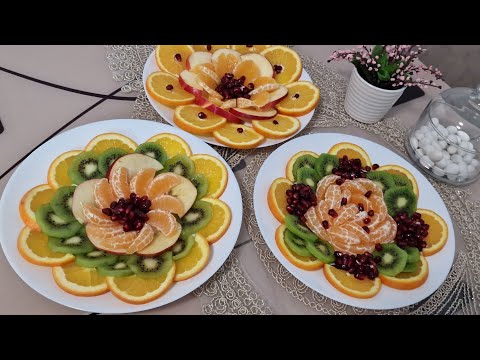 Видео: Новогодишна Чинија со Овошје. decorative plate with fruit
