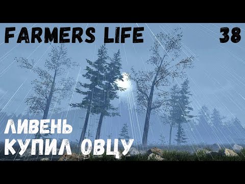 Видео: Farmer's Life - Идёт сильный ливень.  Купил овцу.  Доделал улья. Покупаю семена # 38