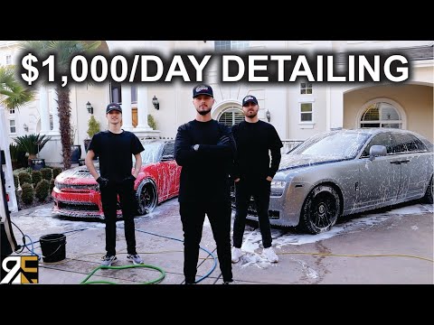 Видео: Как они зарабатывают 1000 долларов на детейлинге за один день