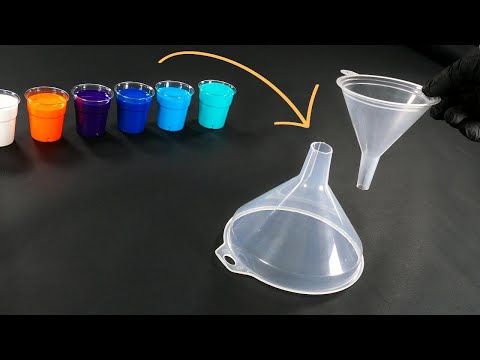 Видео: Воронка в воронке — жидкая живопись