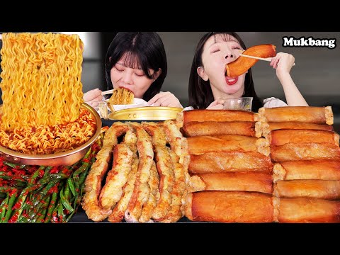 Видео: 5 кг гигантской говядины, толстого кишечника и пряного рамена Samyang MUKBANGㅣ(ft.Mukgang)