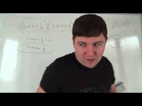 Видео: Находим решение тригонометрического уравнения на интервале Алгебра 10 класс