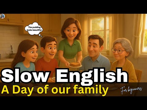 Видео: День из нашей семейной жизни | Медленная и естественная практика аудирования английского языка дл...