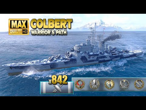 Видео: Отличная игра Колберта на карте Путь Воина - World of Warships