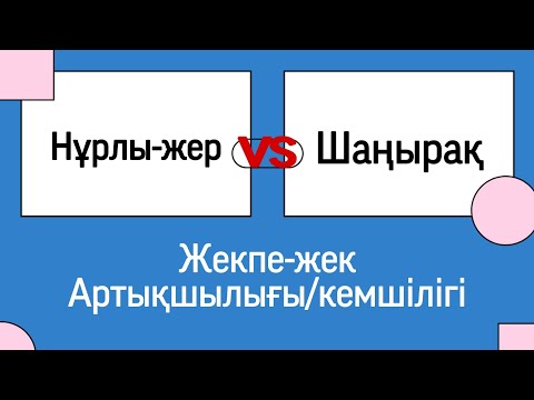 Видео: Нұрлы жер VS Шаңырақ. Артықшылығы/кемшілігі қандай?