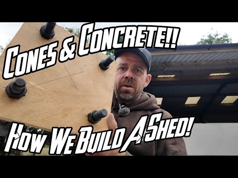 Видео: Строительство нового фермерского сарая, строительство фермерского сарая и прессование большего ко...