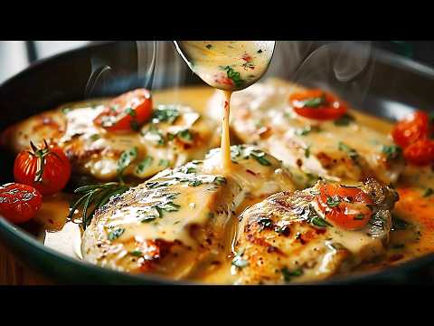 Видео: Только взгляните! Хрустящая курица в сливочном соусе! Просто тает во рту!