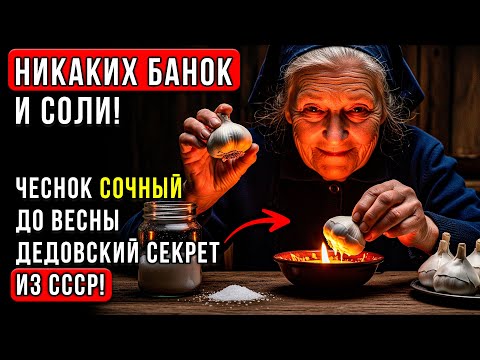 Видео: ЧЕСНОК Не Высохнет ДО ВЕСНЫ! Вот как его хранили в советских квартирах