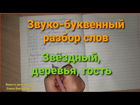 Видео: Звуко-буквенный разбор слов