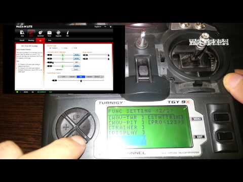 Видео: Настраиваем Failsafe на тумблер, на пульте  turnigy 9x