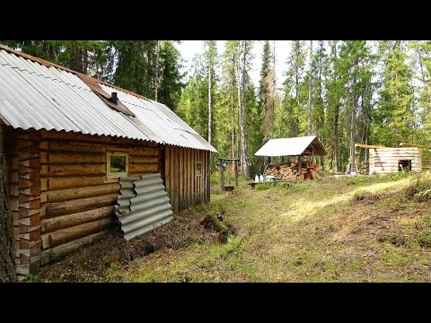 Видео: 900 км по северным рекам. 24 дня один в тайге Ч13. Деревни на Ижме. Лесная изба. Охотничье зимовье