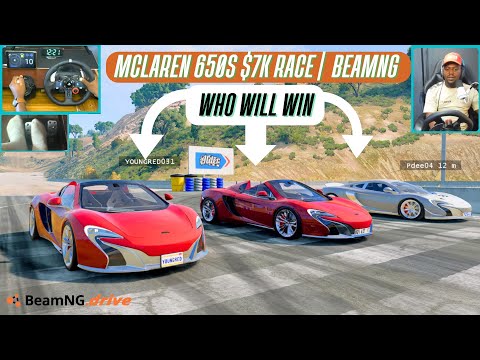 Видео: McLaren 650S Race за 7000 долларов | BeamNG Convoy Challenge с Logitech G29