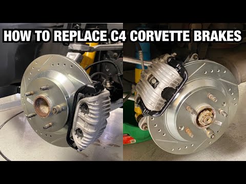 Видео: Как заменить тормоза Corvette C4