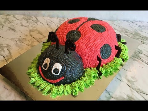 Видео: Торт "Божья Коровка" / Ladybug Cake / Кремовый Торт / З-D Торт / Пошаговый Рецепт / Авторский Рецепт