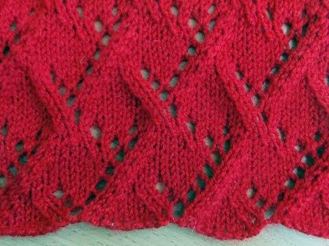 Видео: Ажурный узор с имитацией кос