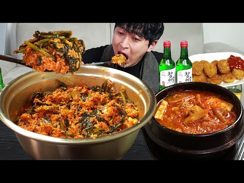Видео: Пибимпап с кимчи! MUKBANG REALSOUND ASMR EATINGSHOW