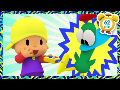 Видео: Покойо на русском - 🕹🎨 ЦВЕТНАЯ МАШИНА [ 62 минуты ] | Мультики для детей