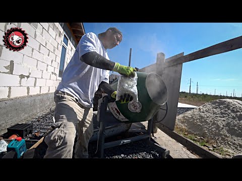 Видео: Лето, солнце, песок, бетон.. Отпуск самостройщика!