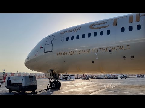 Видео: Boeing 787-9 а/к Etihad Airways | Рейс Абу-Даби — Москва