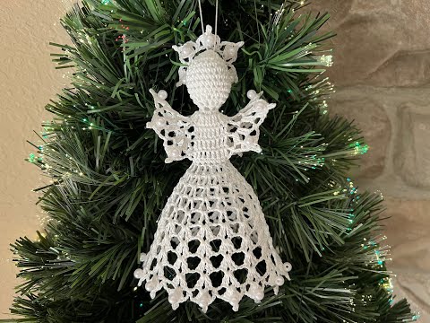 Видео: 16 см aнгел связанный крючком - МК #23