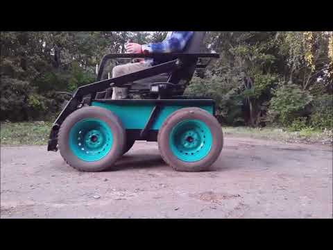 Видео: Самодельный бортоповоротный погрузчик