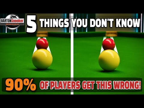 Видео: 5 ошибок в снукере, которые стоит прекратить совершать | Советы по снукеру