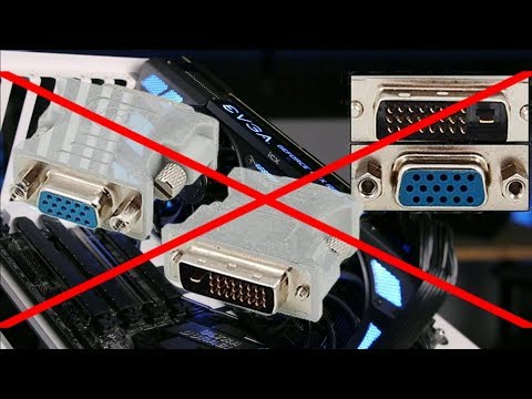 Видео: Почему нельзя подключить в DVI-D порт видеокарты переходник на VGA???