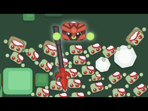 Видео: Как сделать Реидит шлем и копье в Зомби режиме starve.io