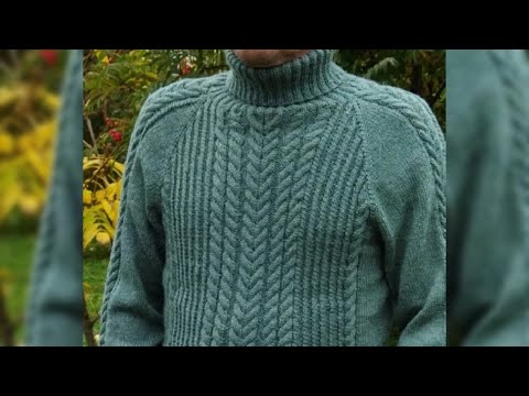 Видео: Мужской свитер. МК. Часть 3.Вяжу свитер папе.