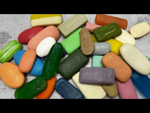 Видео: ASMR soap/ Dry soap cutting/ Резка сухих обмылков 