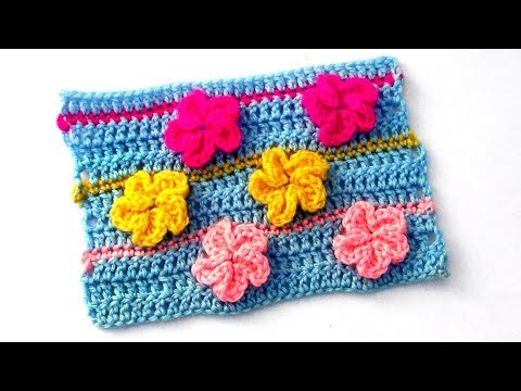 Видео: Узор Объемные цветы