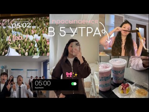 Видео: встаю в 5 утра 🥥🧘‍♀️✨| утренняя рутина 🧴