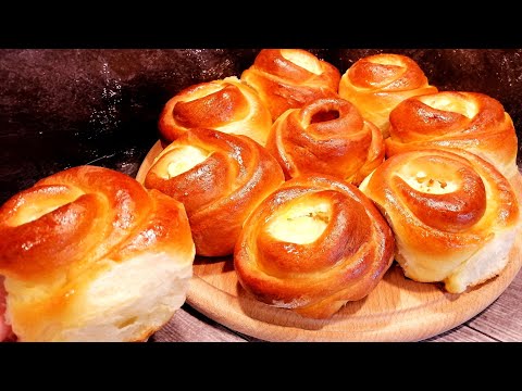 Видео: Всего лишь ОДИН ингредиент и эти БУЛОЧКИ с творогом станут как ПУХ! Пуховые  ДОМАШНИЕ БУЛОЧКИ