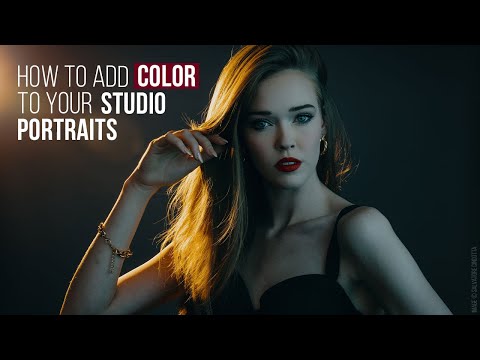 Видео: Фотография с цветным гелем // Как добавить цвета к вашим студийным портретам