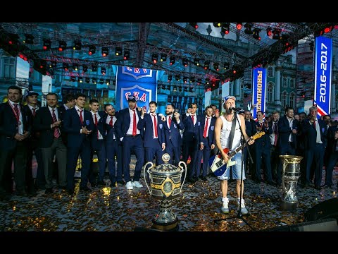 Видео: Парад чемпионов СКА. Концерт на Дворцовой. Группировка Ленинград