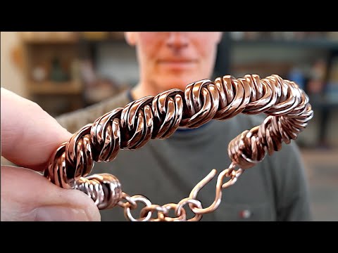 Видео: Как сделать плетеный медный браслет