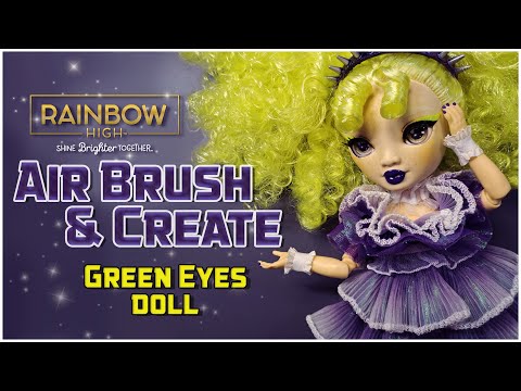 Видео: ✨Обзор куклы Rainbow high ✨ Air Brush & Create Green Eyes✨